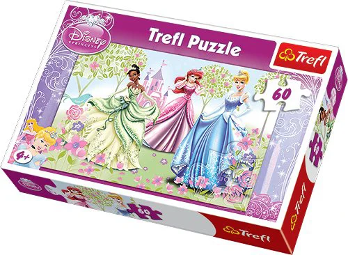 Puzzle Trefl Disney Princess Stroll through the garden, 60 piese foto