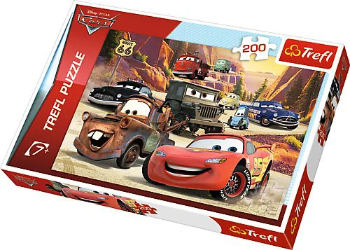 Puzzle Trefl Disney Cars The expedition to the mountains, 200 piese foto