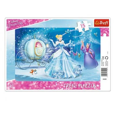 Puzzle Trefl Disney Princess Frame Magical night, 15 piese foto