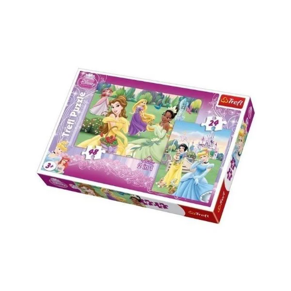Пазл Trefl Disney Princess "Beautiful Princesses", 2 в 1 (24+48 эл.) foto