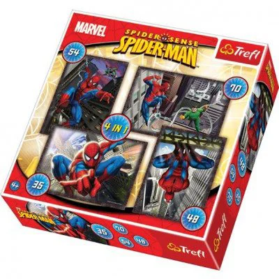 Puzzle Trefl Disney Marvel Spiderman, 4 in 1 (35+48+54+70 piese) foto