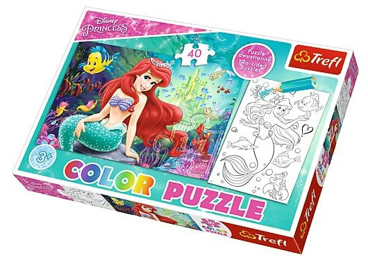 Puzzle Color Trefl Disney Princess "Underwater Kingdom", 40 piese foto