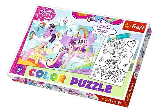 Puzzle Color Trefl Hasbro My little Pony "Pony in his land", 20 piese foto