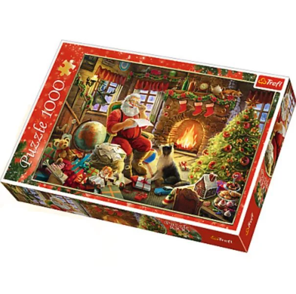 Puzzle Trefl Resting by the fireplace, 1000 piese foto
