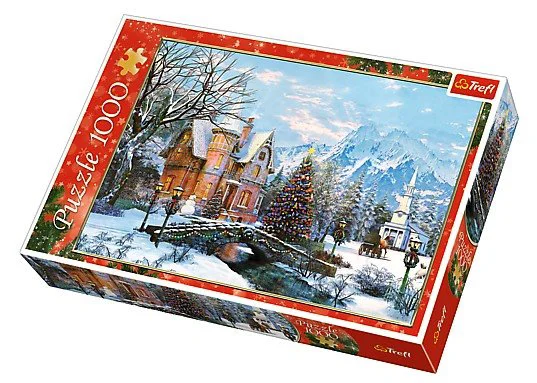 Puzzle Trefl Winter landscape, 1000 piese foto