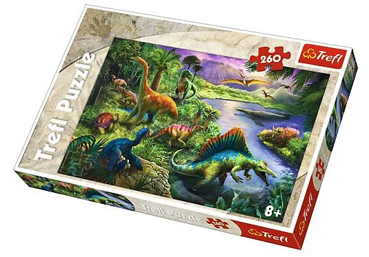 Puzzle Trefl Dinosaurs, 260 piese foto