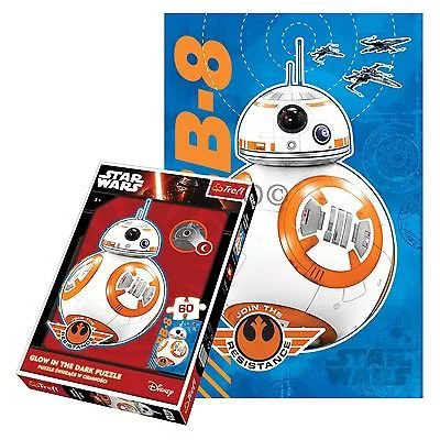 Puzzle (Glow in the dark) Trefl Star Wars "BB-8 is coming" 60 piese foto