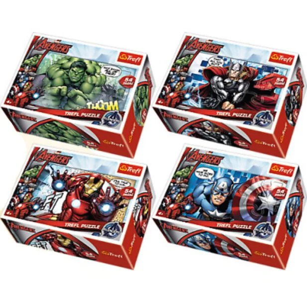 Puzzle Trefl Disney Marvel "Avengers Team", 54 MINI piese foto