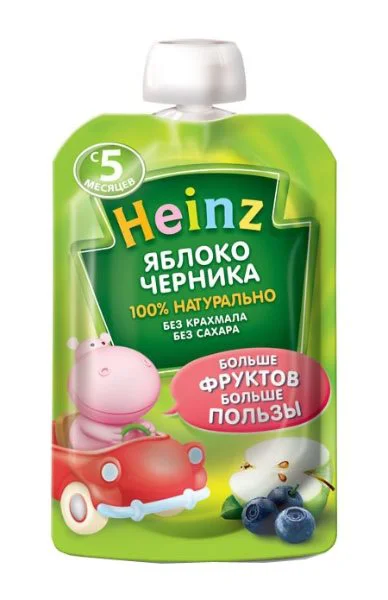 image for Piure Heinz de mere cu afine (5+ luni), 90 g foto