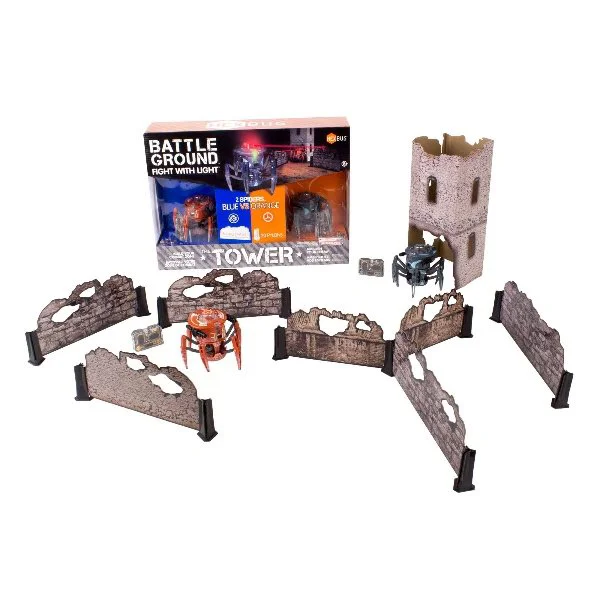 Set 2 paianjeni cu telecomanda si camp de lupta HEXBUG Battle Ground foto