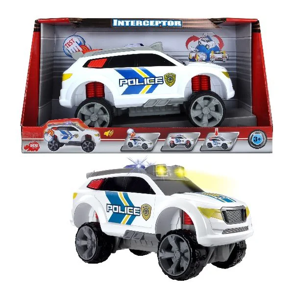 image for Jeep Dickie Politie cu sunet si lumina, 32 cm foto
