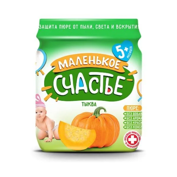 Пюре Маленькое счастье Тыква (5+ мес.), 90 г