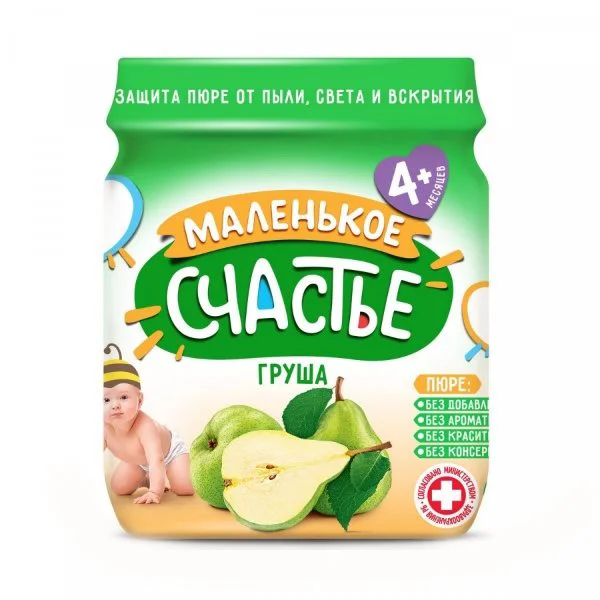 Пюре Маленькое счастье Груша (4+ мес.), 90 г