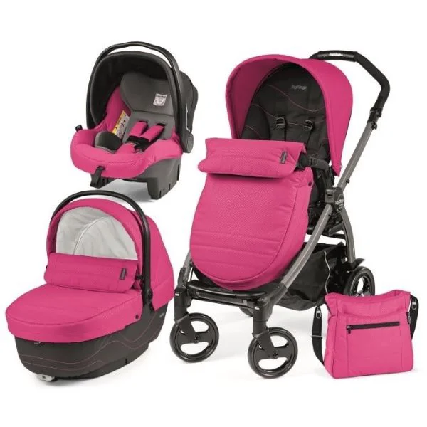 Коляска 3 в 1 Peg Perego Book Plus Bloom Pink