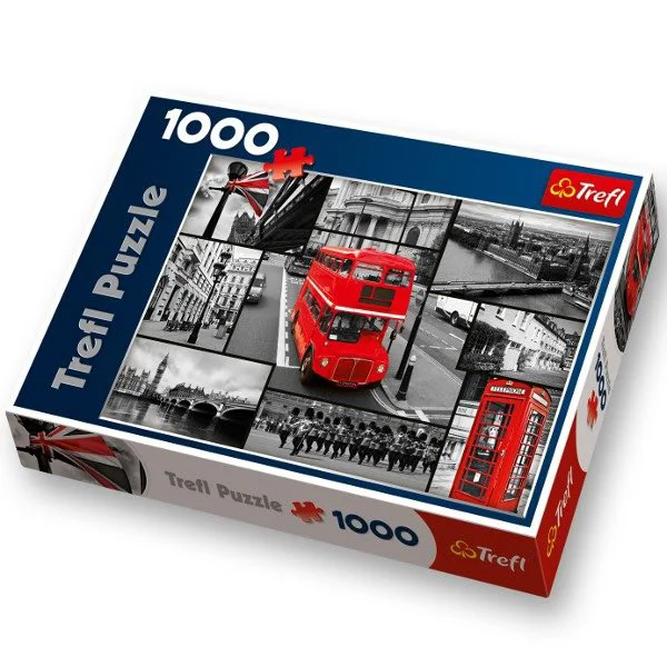Puzzle Trefl London Collage, 1000 piese foto