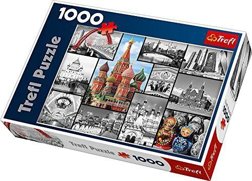 Puzzle Trefl Moscow Collage, 1000 piese foto