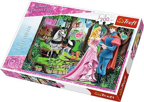 Puzzle Trefl Disney Princess Meeting in the Forest, 200 piese foto