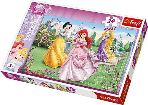 Puzzle Trefl Disney Princess By the Fountain, 24 MAXI piese foto
