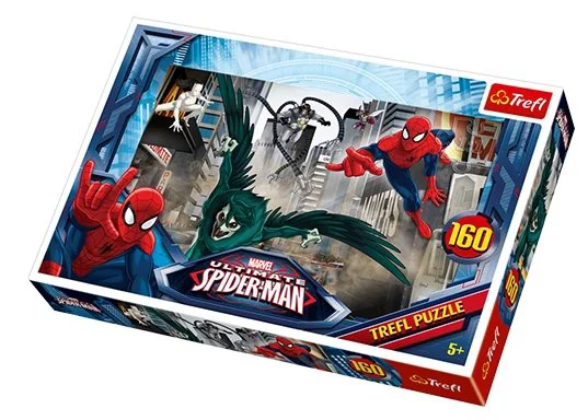 Puzzle Trefl Disney Marvel Spiderman Chasing the Villian, 160 piese foto