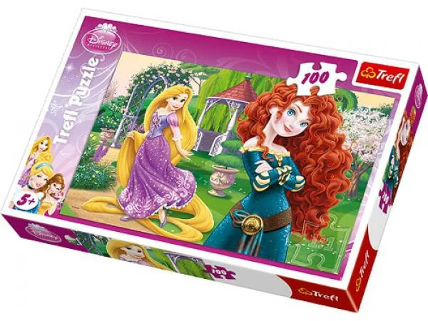 Puzzle Trefl Disney Princess "Pugnacious Princesses", 100 piese foto