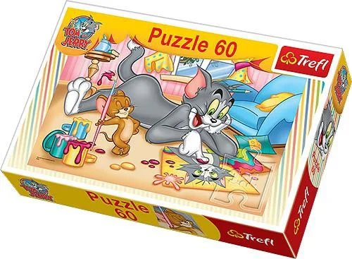 Puzzle Trefl Warner Tom&amp;Jerry Artists, 60 piese foto