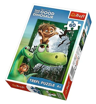 Puzzle Trefl Disney The Good Dinosaur It's good to have a friend!, 60 piese foto