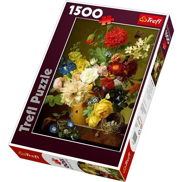 Puzzle Trefl Still life with flowers, 1500 piese foto