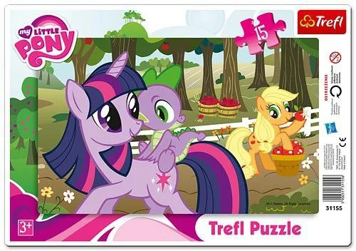 Puzzle Trefl Hasbro My little Pony Frame In the orchard, 15 piese foto