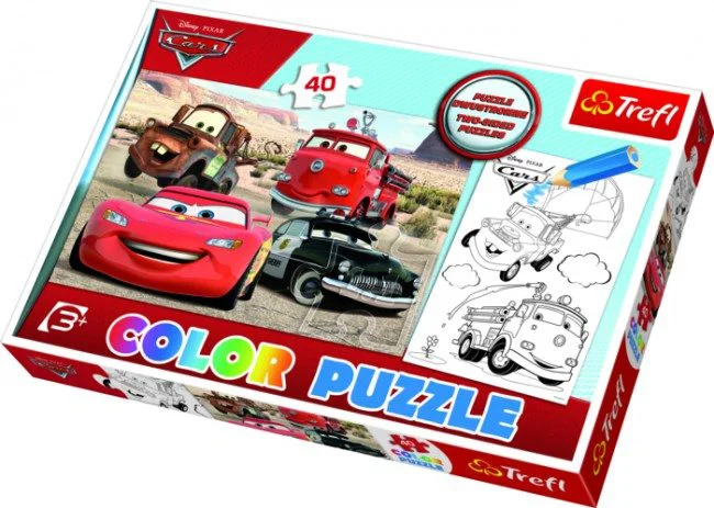 Puzzle Color Trefl Disney Cars 2 "Cars in the desert", 40 piese foto
