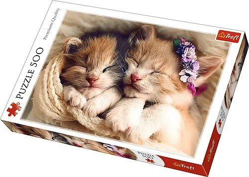 Puzzle Trefl Sleeping Kittens, 500 piese foto