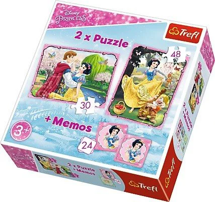 Пазл+memos Trefl Disney Princess "Snow White in love" 2 в 1 (30+48 эл.) foto