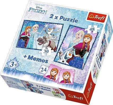 Puzzle+memos Trefl Disney Frozen "Sisters" 2 in 1 (30+48 piese) foto