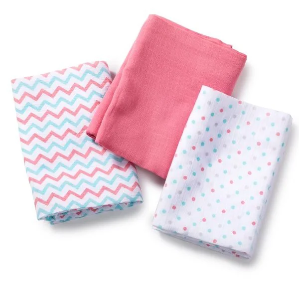 Пеленки муслиновые Summer Infant SwaddleMe Pink/Blue, 3 шт. foto