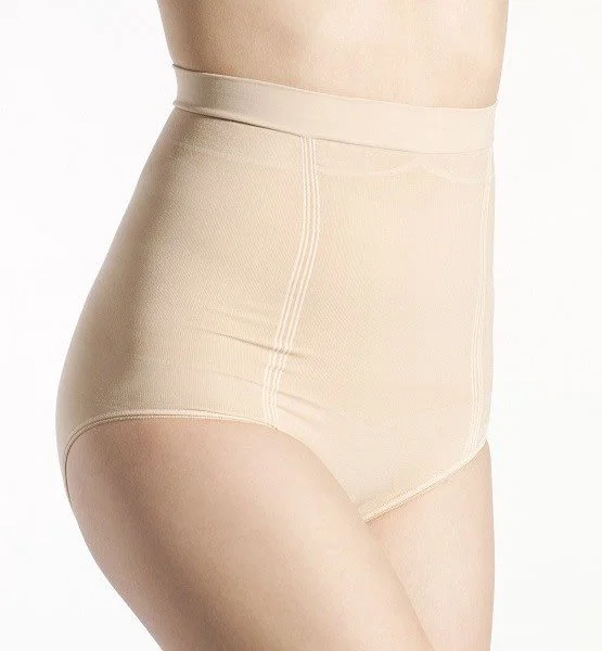 Chiloti modelatori cu talie inalta Cantaloop Cream foto
