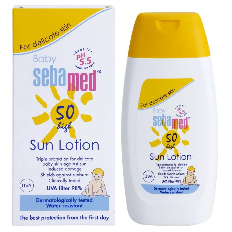 Солнцезащитное молочко Sebamed Baby SPF 50, 200 мл