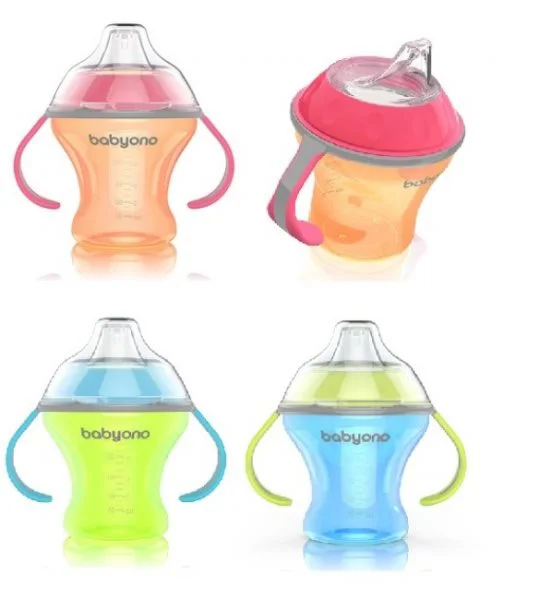image for Canuta anti-varsare cu tetina moale BabyOno Natural, 180 ml foto