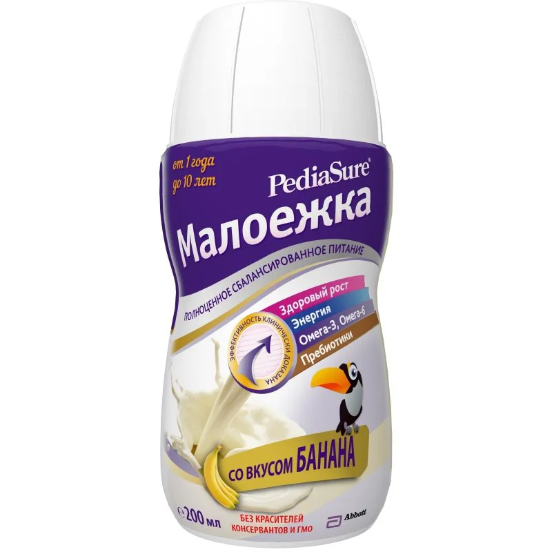 image for Смесь PediaSure Малоежка (1-10 лет), 200 мл, банан foto
