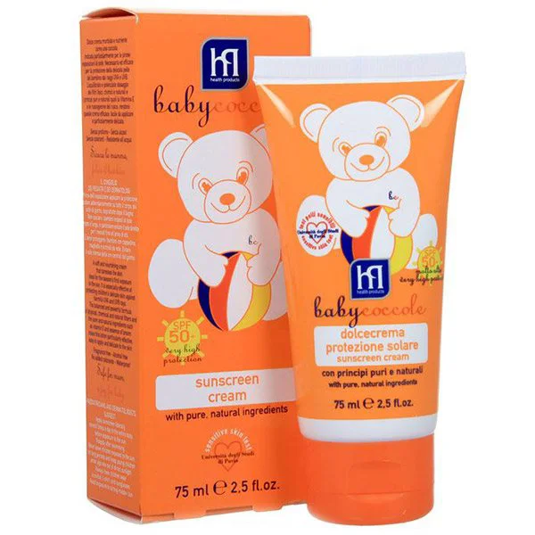 Crema de protectie solara BabyCoccole SPF 50, 75 ml