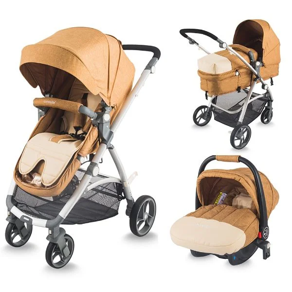 Коляска Coccolle Sereno 3 в 1 Бежевая