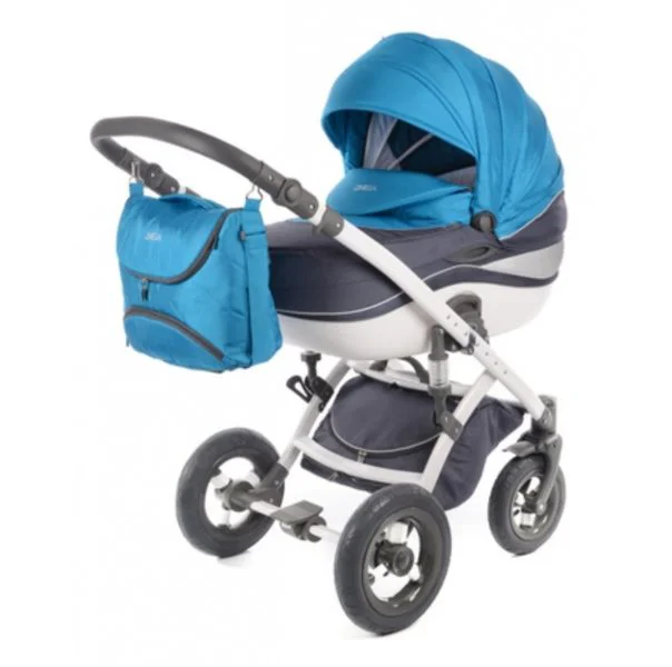 Carucior 2 in 1 Tako Omega White Blue foto