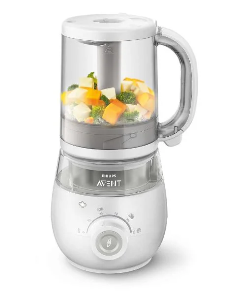 Aparat de gatit 4 in 1 cu aburi si blender Philips AVENT pentru prepararea mancarii bebelusilor foto
