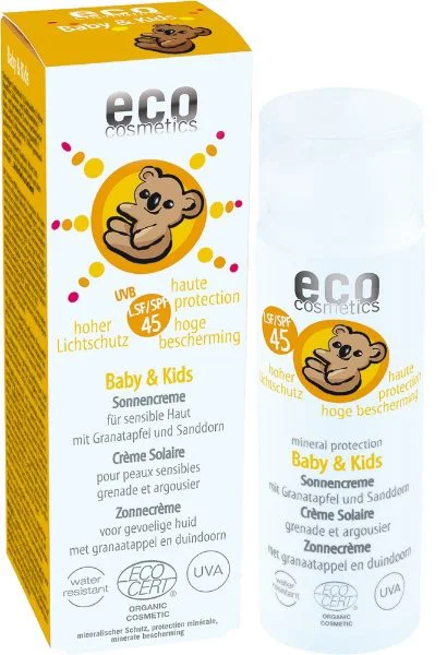 Солнцезащитный крем bio Eco Cosmetics SPF 45 (0+ мес.), 50 мл foto