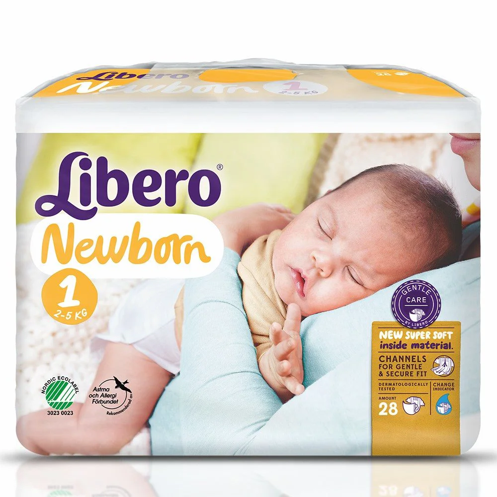 Scutece Libero Newborn 1 (2-5 kg), 28 buc.