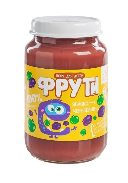 Пюре Фрути Яблоко и чернослив (5+ мес.), 180 г