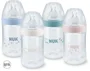 Бутылочка пластиковая NUK Nature Sense с силиконовой соской (6-18 мес.), 260 мл foto