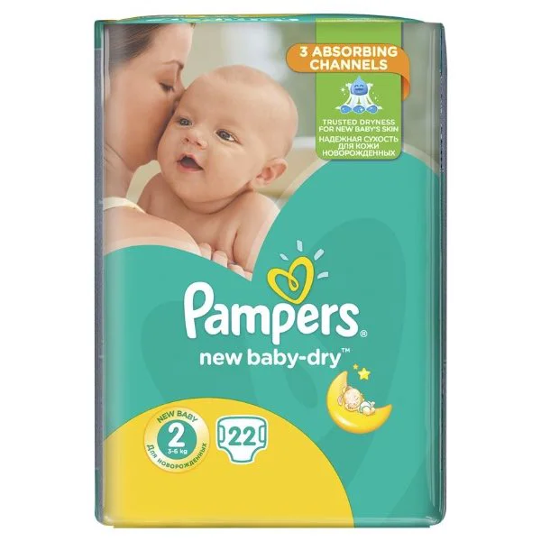 Подгузники Pampers New Baby 2 Mini (3-6 кг), 22 шт. foto