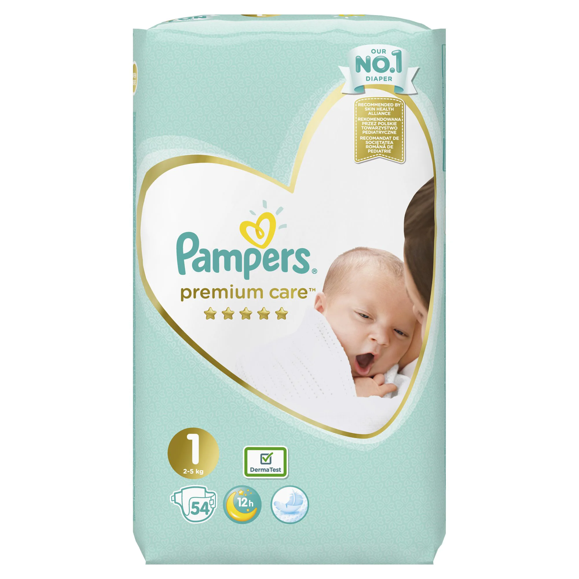 image for Подгузники Pampers Premium Care 1 (2-5 кг), 54 шт. foto