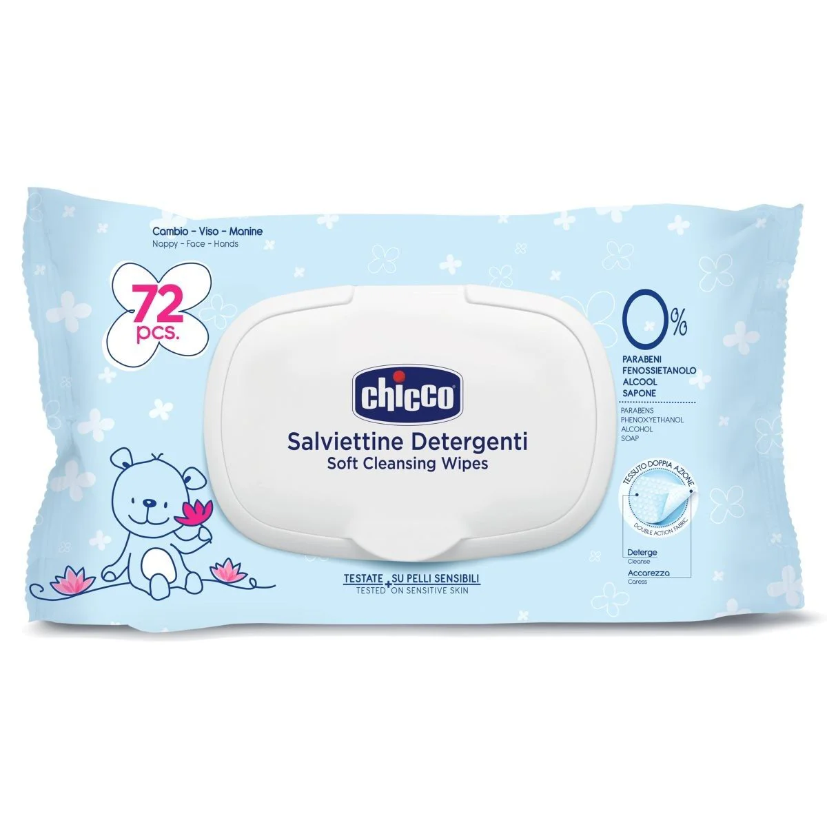 image for Servetele umede pentru copii Chicco Baby Moments, 72 buc. foto