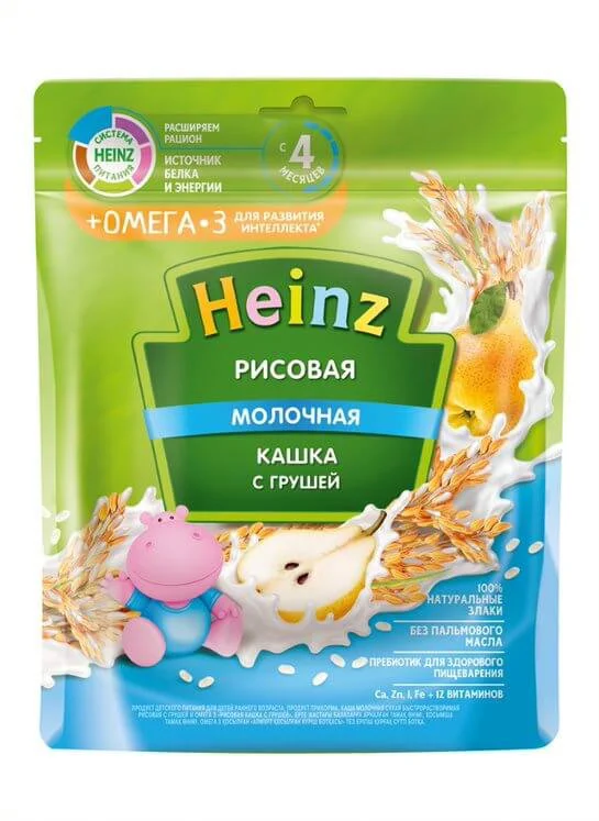 Terci Heinz de orez cu pere si Omega 3 (4+ luni), 200 g foto