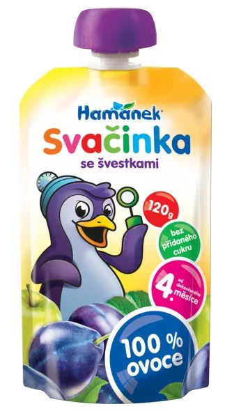 image for Piure Hamanek de mere si prune (4+ luni), 120 g foto